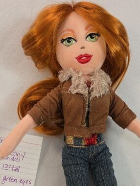 Ty Girlz 14" Redhead Plush Fashion Doll with Green Eyes Dazzlin Destiny 2009